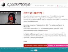 Tablet Screenshot of lavoiedelamoureux.com